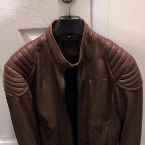 RUDSAK Men's Chocolate Brown Bomber Jacket